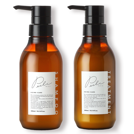 【送料無料】peili｜ペイリ エイジングケア シャンプー&トリートメントセット 各300ml